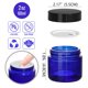 thumbnail image 2 of Frascos cosméticos BPFY de vidrio azul de 60 ml con forros y tapas, paquete de 24, 2 of 6