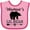 Pink and Fuchsia, variant on Inktastic Mamaw Grandma Lil Bear Grandson Gift Boys Baby Bib