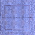 thumbnail image 1 of Ahgly Company Indoor Square Oriental Blue Traditional Area Rugs, 3' Square, 1 of 4