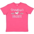 thumbnail image 3 of Inktastic Grandmas Favorite- Heart Grandchild Youth T-Shirt, 3 of 5