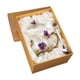 thumbnail image 3 of Taza de té de vidrio esmaltado, taza de café, taza decorativa para beber con forma de flor y mariposa Violeta, 3 of 9