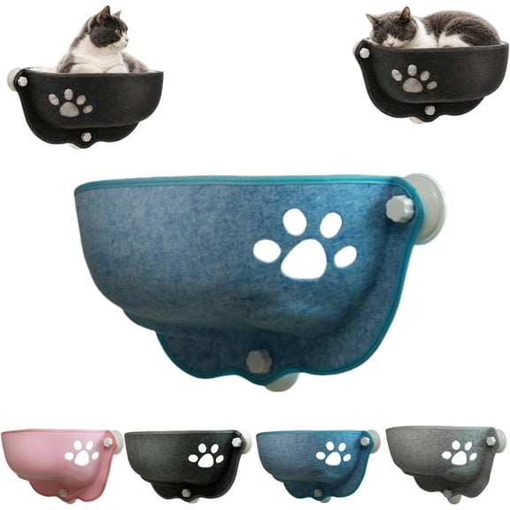 Window Bed for Cats Inside, Cat Car Window Hammock, Cat Window Perch