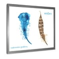 thumbnail image 2 of Designart 'Ethnic Boho Watercolor Feathers' Bohemian & Eclectic Framed Art Print, 2 of 4