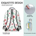 thumbnail image 5 of Pioneer Flower Floral Print Pattern Backpack for School, Cute School Bag with Adjustable Shoulder Straps and Padded Back, 15.3"x11"x7.1", 5 of 5