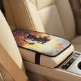 thumbnail image 4 of Xixirimido 5-Piece Car Seat Cover Set Breathable PU Leather Front Seat Covers with Seat Belt & Console Covers Universal Fit for SUV, Sedan, Truck, Horse Vibrant Roses Flower, 4 of 8