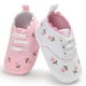 thumbnail image 5 of Zapatos De Bebé Niña Encaje Floral Bordado Suave Elástico Vendaje Zapatos De Bebé Para Diario Vogacara BA001403-04, 5 of 6