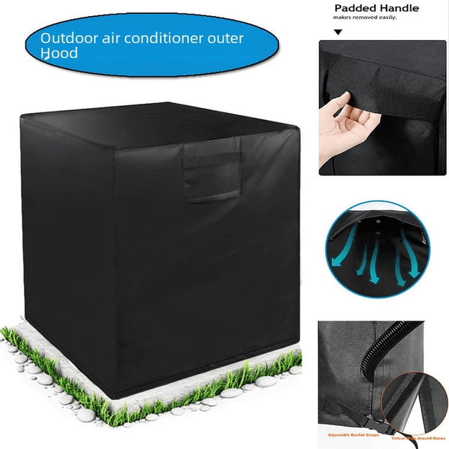Campana exterior para aire acondicionado, máquina cuadrada para exteriores, aire acondicionado, parasol impermeable, cubierta antipolvo para aire acondicionado vertical