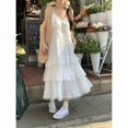 thumbnail image 2 of Summer Befree Long Vintage Casual Ruffles Elegant Maxi Strap Camis Silky Beach Lace Elegant Party Dress Vestidos Sexy Women, 2 of 9