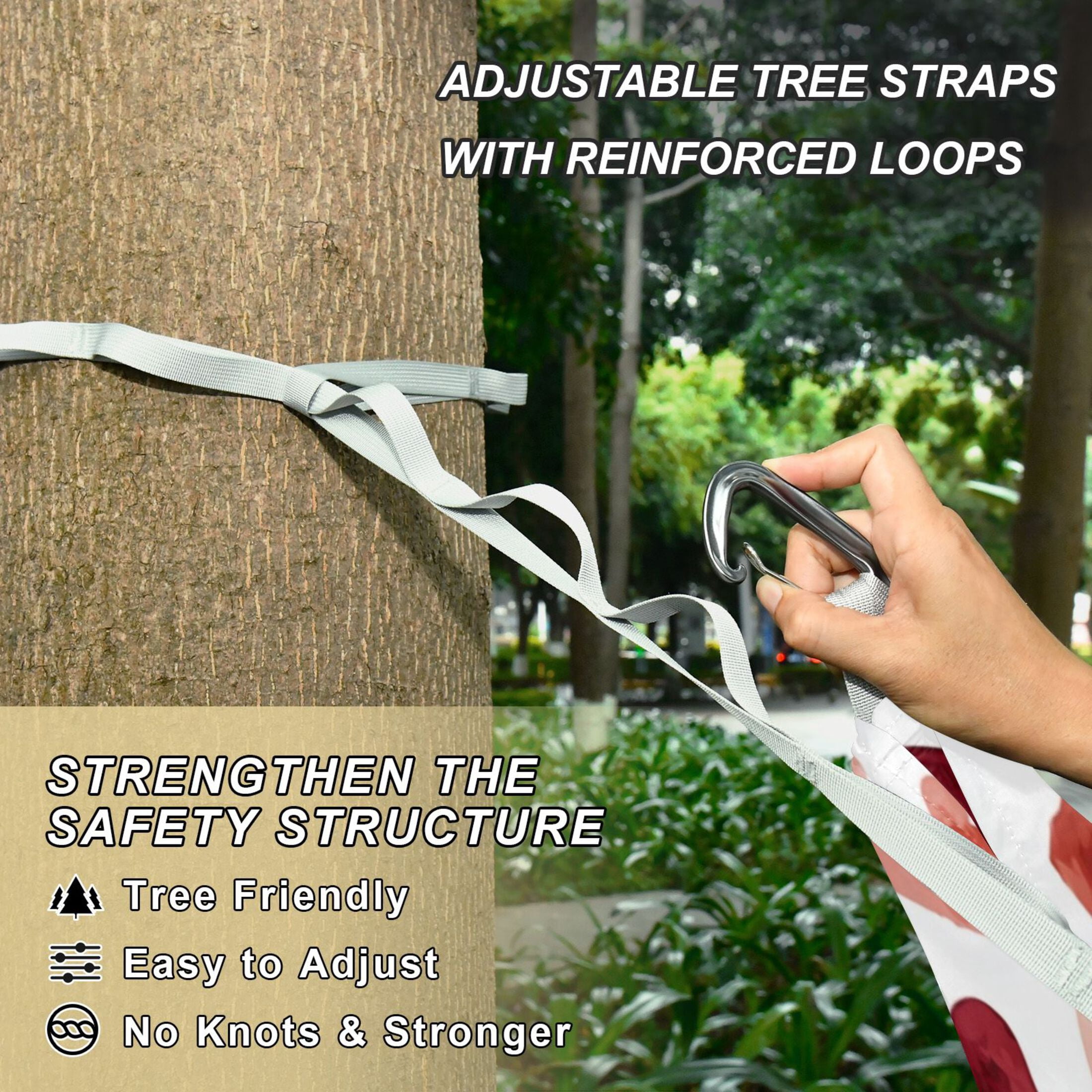 Hanging Hammock Portable Travel Camping For Outdooor Beach Camping Hiking Heart Sharped Canvas