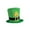 Green#06, variant on St. Patrick's Day Green Velvet Top Hat with Shamrock – Leprechaun Irish Festival Hat, Carnival High Hat Holiday Party Favor Performance Costume Accessory for Adults,One size