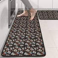 thumbnail image 2 of Kitchen Rugs Sets Of 2,Colorful Skull Pattern Anti Fatigue Kitchen Mat Rugs Non Slip Washable,Decorative Kitchen Floor Mats for Kitchen,Sink,Laundry,17"x47"+17"x47", 2 of 5