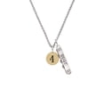 thumbnail image 2 of Delight Jewelry Goldtone Disc 1/2'' Number - 4 - Silvertone Best Friends Forever Bar Charm Necklace, 23", 2 of 4