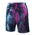 thumbnail image 4 of Fuzoiu Hip-Hop Glasses Gorilla Print Men's Beach Shorts,Men's Swim Trunks,Quick Dry Board Shorts with Pockets,Men's Bathing Suits for Surfing, Running, and Casual Wear-Small, 4 of 6