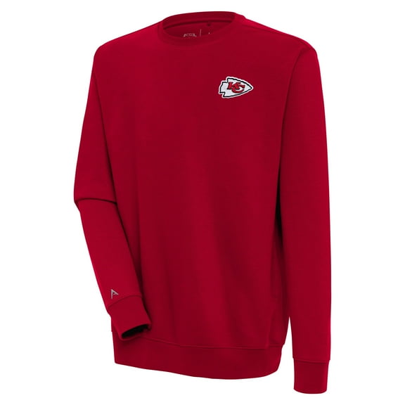 Men's Antigua  Red Kansas City Chiefs Victory Pullover Sweatshirt