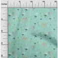 thumbnail image 1 of oneOone Cotton Flex Fabric Bird & Palm Tree Fabric Prints By Yard 40 Inch Wide, 1 of 4