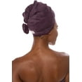 thumbnail image 2 of Texere Women's Viscose from Bamboo and Cotton Terry Hair Towel - Lightweight, Absorbent Fast Drying Hair Wrap for Anti Frizz and Anti Breakage (Tya, Black Plum, U), 2 of 6