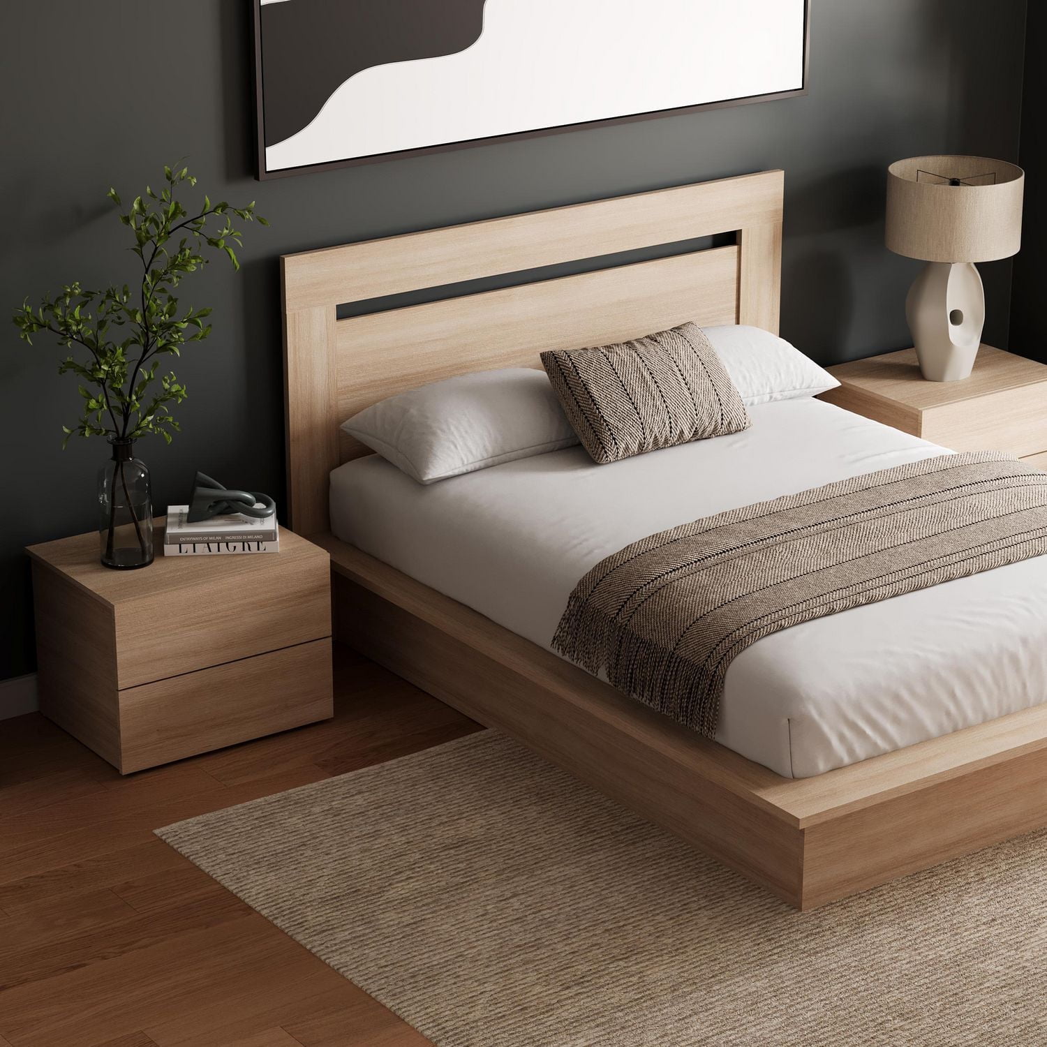 Nexera Malibu Ensemble de chambre à coucher 4 pièces