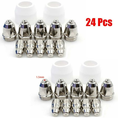 

P80 Lotos LTP8000 IGBT 80A Tips Electrode shield Plasma cutting consumable 24pcs