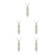 thumbnail image 3 of Qarigey Abalorio de columna hexagonal, colgantes colgantes exquisitos para hombres, dijes de cristal puntiagudos, pulsera, llaveros, decoraciones, Type2 NO2 Qarigey CBP389463, 3 of 6