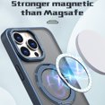 thumbnail image 3 of Allytechgroup Magnetic Compatible with iPhone 16 Pro Max Case, 360° Rotatable Ring Holder Stand Military-Grade Drop Protection Case For iPhone 16 Pro Max, Blue, 3 of 6