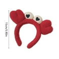 thumbnail image 2 of Spa Headband for Women Red Crab Makeup Hair Accessory for Facial Care Washing Face and Hair Ideal for Personal Care, 2 of 2