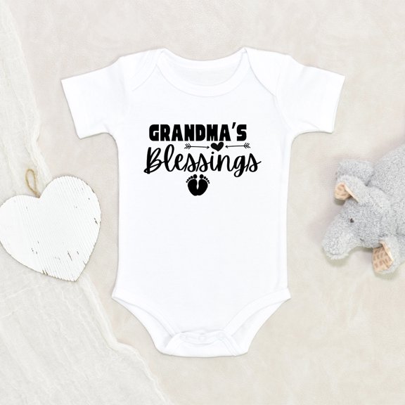 Newbabywishes - Cute Grandma's Blessings Baby Clothes for Boys and Girls - Newborn Baby Clothes