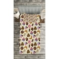 thumbnail image 3 of Ambesonne Colorful Quilted Bedspread Set 2 Pcs, Coffee Cups Cookies, Twin Size, Multicolor, 3 of 3