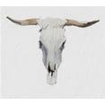 thumbnail image 2 of Butcher, Sarah 16x15 White Modern Wood Framed Museum Art Print Titled - Alabaster Cow Skull, 2 of 4