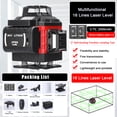 thumbnail image 4 of Multifuncional 16 líneas Nivel láser 3 ° Máquina de autonivelación Batería de litio recargab MABOTO Gradiente, 4 of 7