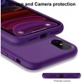 thumbnail image 3 of iPhone Xs Max Case Dark Purple with Screen Protector,Soft Liquid Silicone Gel Rubber Bumper Cover,Slim Fit Shockproof Protective Phone Case for iPhone Xs Max, 3 of 8