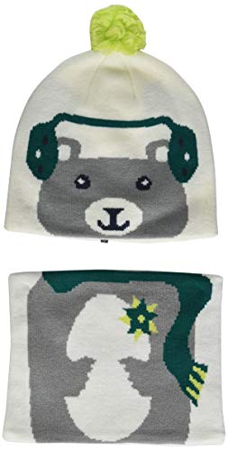 Columbia Youth Toddler Snow More Beanie and Gaiter Set - White Bear