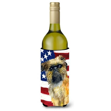 

Brussels Griffon Patriotic Wine Bottle Beverge Insulator Hugger