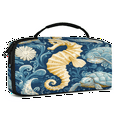 thumbnail image 2 of Herdesigns Seahorse Carry Case Compatible with Nintendo Switch OLED Model 2021/Switch 2017, Ocean Beach Protective Travel Switch Carrying Case with 20 Game Card Slots for Switch Console & Accessories, 2 of 8