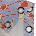 thumbnail image 3 of Ambesonne Guitar Grommet Curtain Single Panel, Abstract Music Equipment, 50"x60", Vermilion Lavender, 3 of 5
