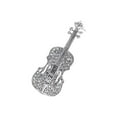 thumbnail image 4 of An elegant violin brooch, 4 of 8