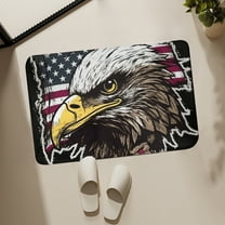 Goattoy Clearance Sales!Patriotic Party Supplies Welcome Doormat Flags Door Mat with Slip Resistants Rubber Vintage Linen Floor Mat for 4th Of July Independence Day Indoor Outdoor Home