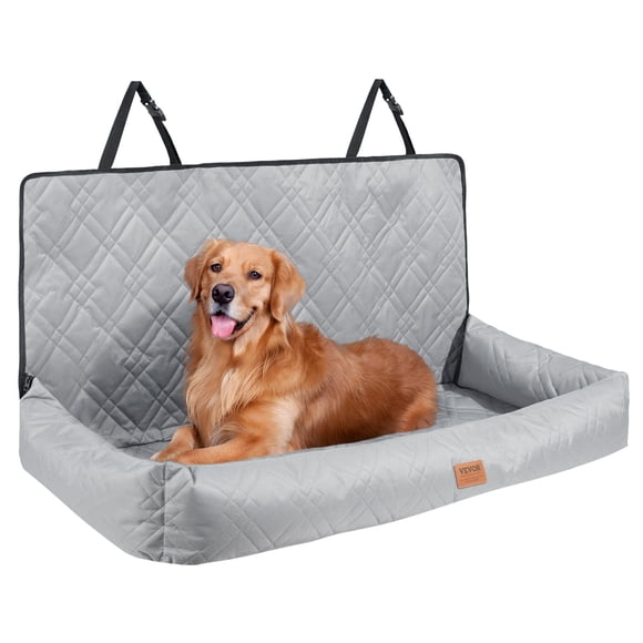 Asiento de coche para perros VEVOR, asiento elevador impermeable para perros para coche, asiento de coche para mascotas con correa de seguridad con clip, relleno de algodón PP