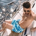 thumbnail image 2 of luoweisi Men's Beach Shorts Quick Dry Swim Trunks with Mesh Lining Clouds M, 2 of 5