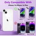 thumbnail image 2 of KONEE Camera Lens Protector Compatible with iphone 14 /14 Plus, Anti Scratch Tempered Glass Camera Screen Protector, Bling Individual Lens Cover for iPhone 14 / iPhone 14 Plus - Silver Glitter, 2 of 7