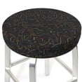 thumbnail image 3 of Kdxio Doodle Dinosaur Print Stool Covers Round,Stretch Round Bar Stool Covers Washable Bar Stool Cushion Slipcover for 12-15 Inch Chair, 3 of 7