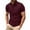 Wine, variant on Puntoco Summer tops Mens Polo Shirts with Pocket Cotton Short Sleeve Collared Shirt Moisture Wicking Golf Shirts 3-Button Shirts Wine XL(XL)
