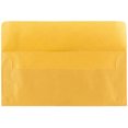 JAM Paper 10 Business Envelope, 4 1/8" x 9 1/2", Gold Translucent