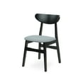 thumbnail image 3 of Set of 2 Solid Wood Yumiko Dining Kitchen Modern Side Chairs w/Padded Seat, Espresso Color, 3 of 5