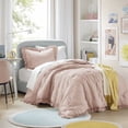 thumbnail image 1 of Regency Heights Twin/Twin XL Size Ruffle Comforter Set with Sham,2-Piece Quilted Bedding Set, Pink, Gift for Women, 1 of 9