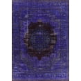 thumbnail image 1 of Ahgly Company Machine Washable Indoor Rectangle Industrial Modern Purple Monster Purple Area Rugs, 8' x 10', 1 of 7