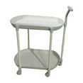 thumbnail image 3 of Luzkey Service Cart Couch Side Table Decoration Minimalist Ergonomic Handle Storage Rack Heavy Duty for Office Warehouse Living Room White, 3 of 7