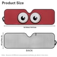 thumbnail image 3 of POLERO Red Cartoon Eyes Windshield Sun Shade for Car Off-road Vehicle SUV Truck (52.95x16.14 Inches), Sun Shade Windshield, Shades for Windows, Protector Blocks UV, Funny Car Decor, 3 of 7