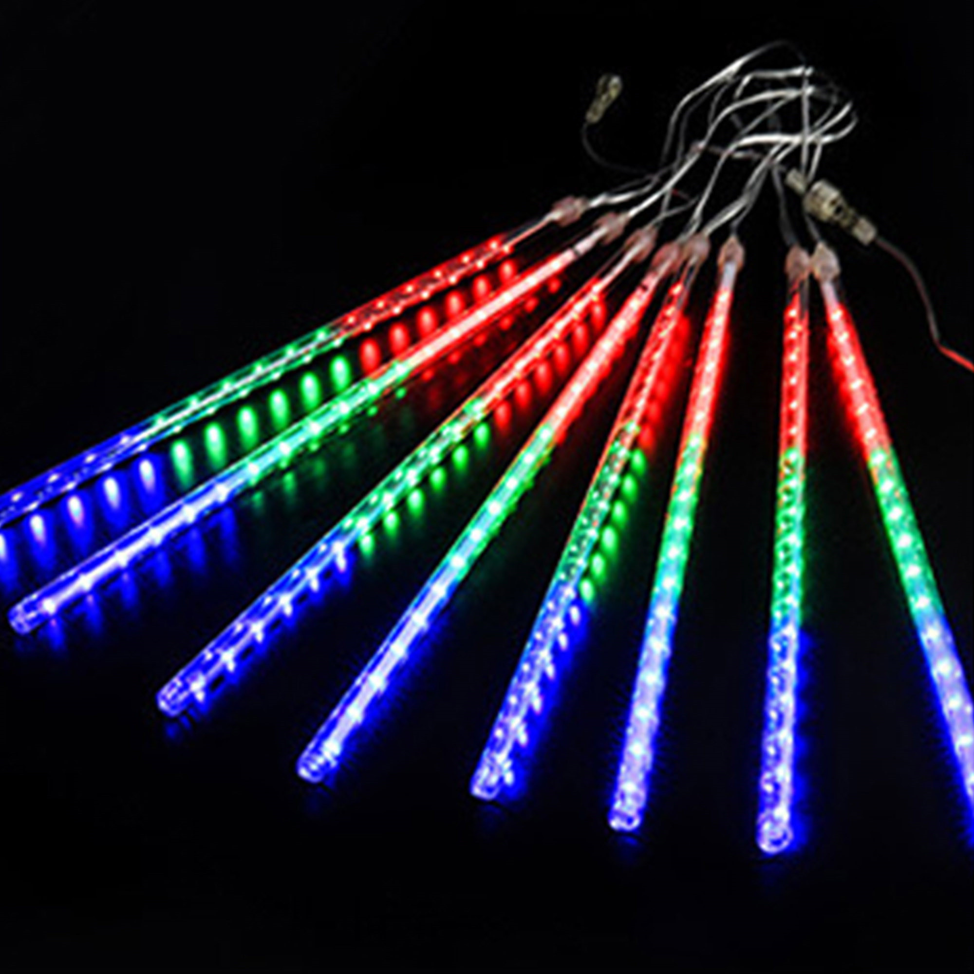 UPAIRCAS LED Falling Rain Lights with 30cm 8 Tube, Meteor Shower Light
