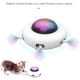 thumbnail image 2 of Juguete interactivo para gatos aspirantes a OVNI, juguetes automáticos para ratones con plumas de gato, teaser inteligente Peekaboo, recargable por USB, burlas y giros automáticos, juguetes electrónicos de plumas para gatos de interior MFZFUKR HMHZ1573, 2 of 6