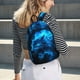 thumbnail image 5 of Disketp Wolf Mochila de Lona Estampada, Mochila Escolar de Viaje Ligera para Estudiantes y Portátil-Medium, 5 of 5